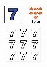 Number 7 Coloring Sheet  Webtools sketch template