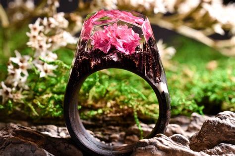 Ethereal Blossom - Secret Wood Resin Diy, Resin Jewelry, Radiance, Ethereal, Epoxy, Cuff ...