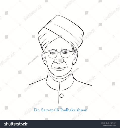 Dr Sarvepalli Radhakrishnan Line Art Royalty-Free Images, Stock Photos ...