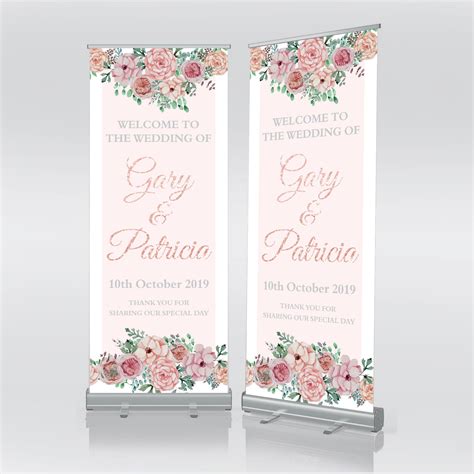 Custom Wedding Banner Rose Gold Wedding Wedding Roller | Etsy | Wedding banner, Wedding welcome ...