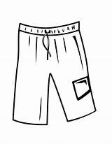 Shorts Coloring Pages sketch template