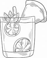 Cocktail coloring Page  ColouringPages sketch template