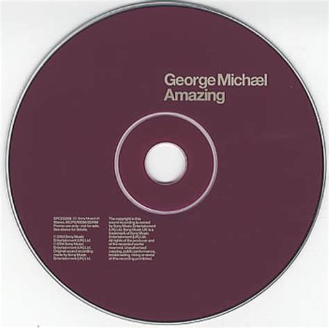 George Michael Amazing UK Promo CD single (CD5 / 5") (274626)