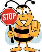 Clipart - abelha, com, sinal bee01x012 - Busca de Ilustrações, Clip Art, Desenhos, Ilustrações ...