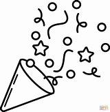 Desenho De Confete Para Colorir  Desenhos E Imprimir Gratis sketch template