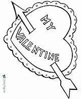 Valentine Heart Coloring Pages sketch template