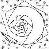 Geometric spiral Coloring Page Download Or Print For Free sketch template