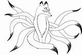 Anime Nine Tailed Fox Coloring Pages  Free Printable Naruto sketch template