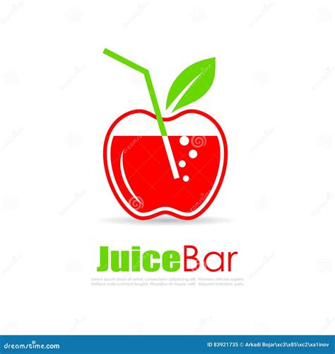 Juice bar vector logo stock vector. Illustration of flat - 83921735