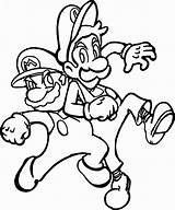 Mario And Luigi Coloring Pages sketch template