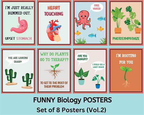 Funny Biology Posters Biology Puns Cool Jokes and Meme - Etsy