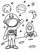 Free Printable Astronaut Coloring Pages For Kids Space sketch template