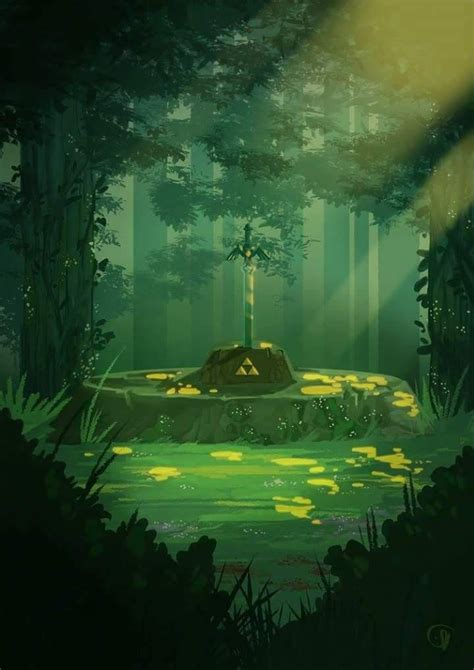 Pin de Emma Tuttle en Zelda | Paisaje de fantasía, Ilustración de ...