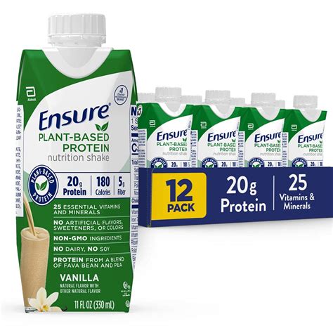 Snapklik.com : Ensure 100% Plant-Based Vegan Protein Nutrition Shakes