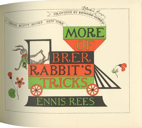 More of Brer Rabbit's Tricks | Ennis Rees, Edward Gorey, illustrations ...