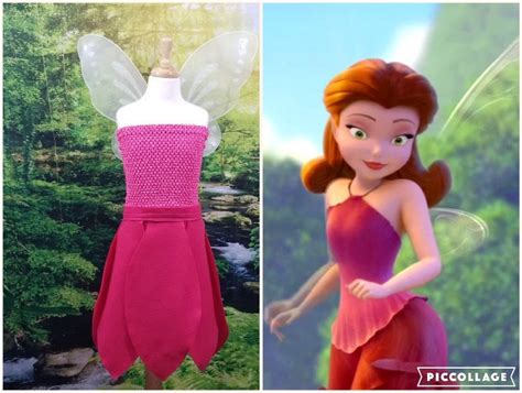 Disney Fairies' ROSETTA Pink Fairy Costume Tinker Bell | Etsy