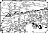 Bnsf Train Pages Coloring Pages sketch template