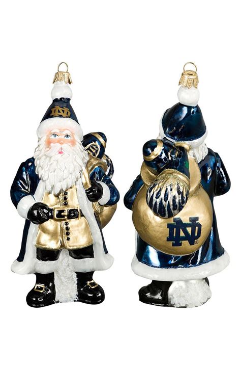 Joy to the World Collectibles 'Collegiate Santa - Notre Dame' Ornament ...