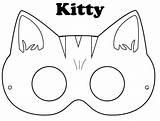 Halloween Coloring Masks For Kids Pages sketch template