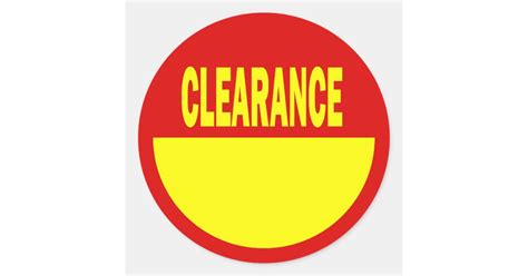 Clearance Retail Stickers | Zazzle