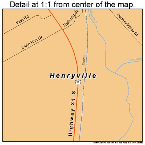 Henryville Indiana Street Map 1833142