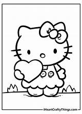 Cute And Sweet Hello Kitty Coloring Pages  colouring sketch template