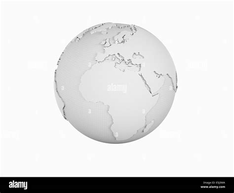 World Globe Black And White Png