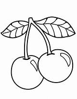 Cherry Coloring Pages Free Printable PDF sketch template
