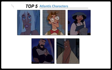 Top 5 Atlantis Characters by Media201055 on DeviantArt