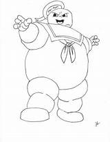 Ghostbusters Stay Puft Marshmallow Man Coloring Pages Sketch Page sketch template