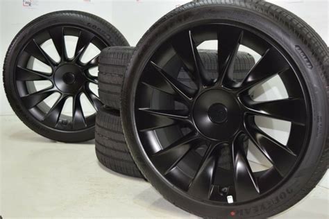 Tesla Model Y 19″ Gemini Wheels RIMS BLACK 2020 Factory OEM GLOSS BLACK ...