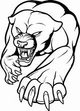 Panther Coloring Page sketch template