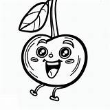 Cherry Coloring Pages  ColoringLib sketch template