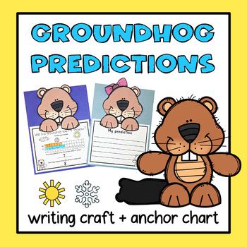 Groundhog Predictions Writing Craft by The Sporty Teacher | TPT