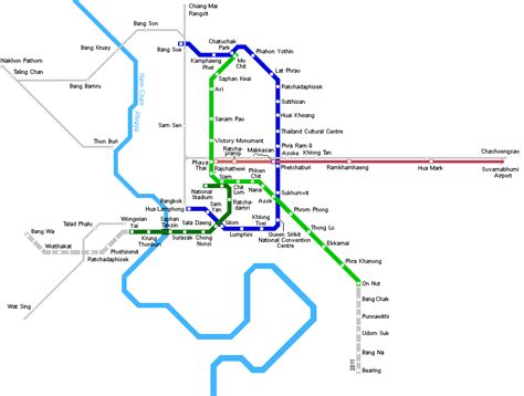 Bangkok Metro Map - Mapsof.Net