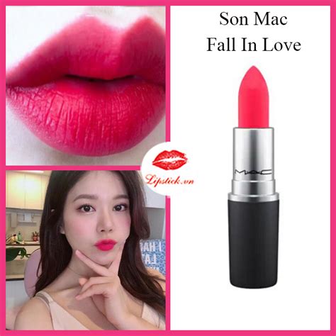 Son MAC 307 - Son MAC Fall In Love Hồng Fuchsia Powder Kiss