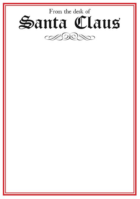 Free Letter Santa Template Download Samples - Letter Template Collection