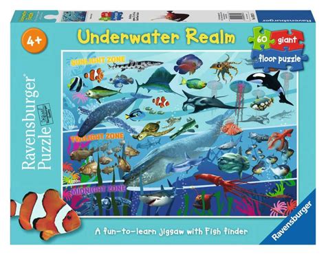 Ravensburger Underwater Realm 60 Piece Giant Floor Jigsaw Puzzle - Bright Star Toys