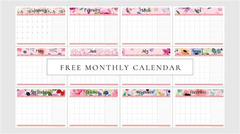 Free Printable Undated Monthly Calendar | Month Calendar Printable