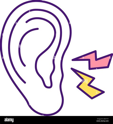 Ear infection RGB color icon Stock Vector Image & Art - Alamy