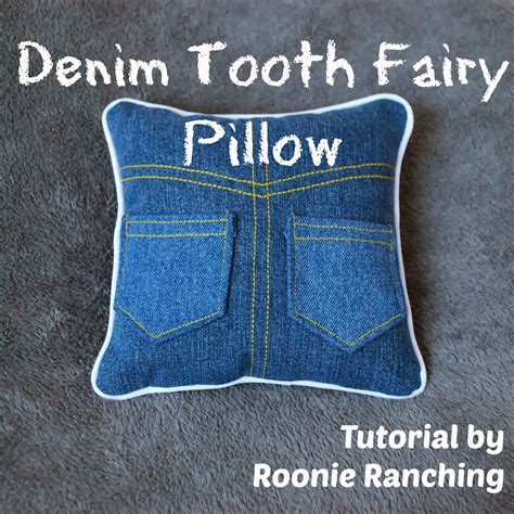 Roonie Ranching: Denim Tooth Fairy Pillow -- Sewing Tutorial