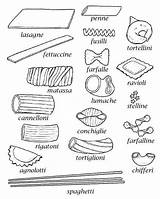 Pasta Coloring Pages sketch template