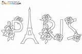Paris Coloring Pages sketch template