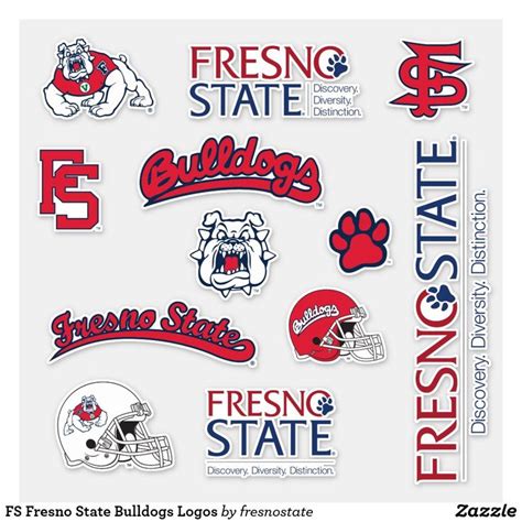 FS Fresno State Bulldogs Logos Sticker | Zazzle | Logo sticker, Fresno state, Bulldog