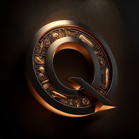 Premium AI Image | Logo for the letter Q with a modern classic style 3d ...