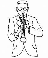 Clarinet Coloring Pages  Coloring Cool sketch template