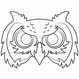 Owl Mask coloring Page  Free Printable Coloring Pages sketch template