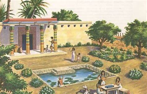 Les Egyptiens de l'antiquité cultivaient de magnifiques jardins autour ...