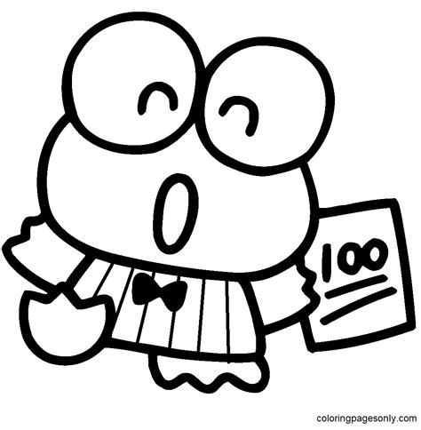 Keroppi Coloring Pages - Free Printable Coloring Pages | Coloring pages, Free printable coloring ...