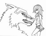 Anime Wolf Girl Coloring Pages At GetColoringscom  Free Printable sketch template